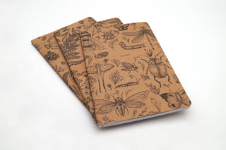 3 Pack Science Themed Kraft Notebooks