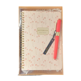 Poppies on White Notebook Gift Set