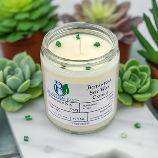 005 BOTANICAL SOY WAX CANDLE | CACTUS JADE