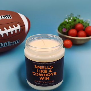 Smells Like a Cowboys Win Soy Wax Candle