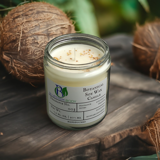 #003 Botanical Soy Wax Candle | TROPICAL COCONUT