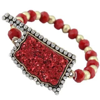 Oklahoma Glitter Bracelet | Color Options Available