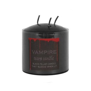 Vampire Tears Black Pillar Candle